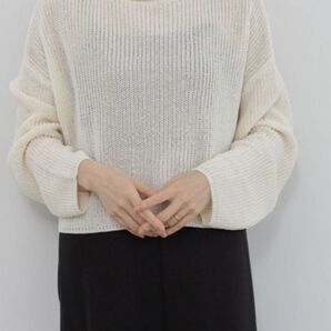 未使用【e/rm】ワシニット プルオーバー アイボリー ニット 長袖ニット FREE