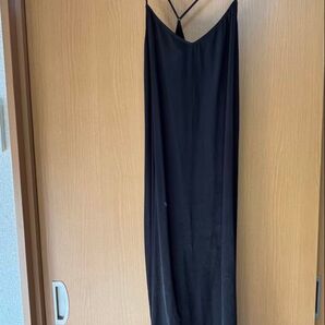 タグ付き未使用 UNIQLO キャミソール ワンピース Black M 黒 433826