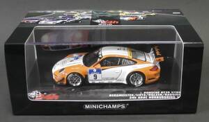 未展示 1/43 MINICHAMPS Porsche 911 GT3R hybrid 24h NURBURGRING 2010 ADAC 本戦仕様 ポルシェ ハイブリッド ニュルブルクリンク 24時間