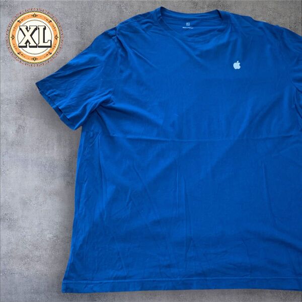 【US古着】ダークブルー XL Tシャツ 半袖 レギュラー プリント メンズ レディース 大きいサイズ オーバーサイズ