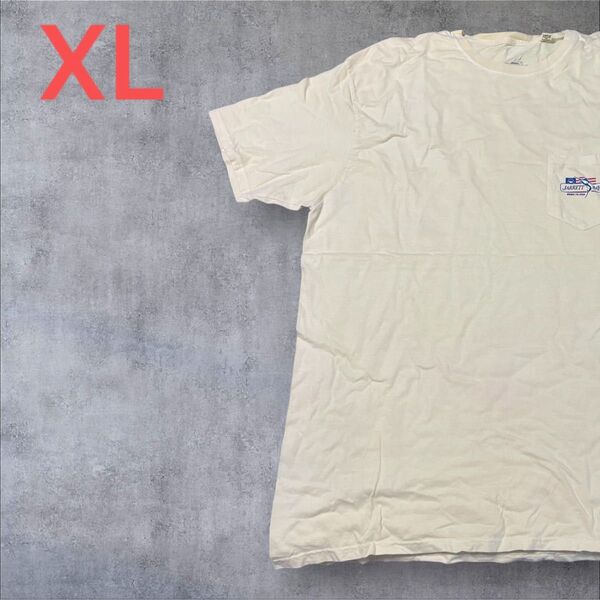 【US古着】ライトイエロー XL Tシャツ 半袖 レギュラー プリント メンズ レディース 大きいサイズ オーバーサイズ