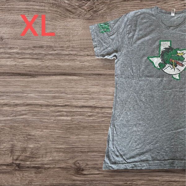 【US古着】グレー XL Tシャツ 半袖 レギュラー プリント メンズ レディース 大きいサイズ オーバーサイズ