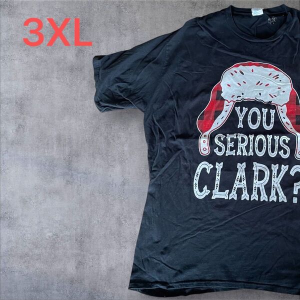 【US古着】ブラック 3XL Tシャツ 半袖 レギュラー プリント メンズ レディース 大きいサイズ オーバーサイズ