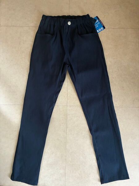 新品タグ付き ストレッチパンツ 160cm ネイビー