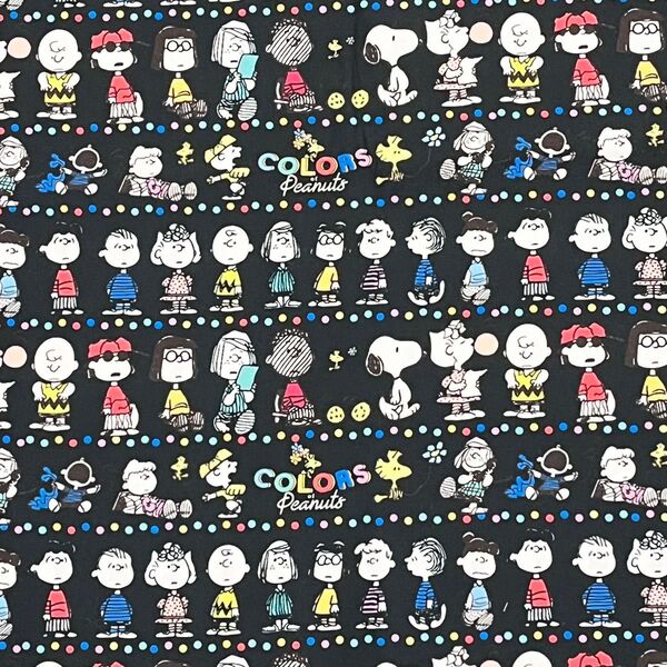 スヌーピープリント生地26 PEANUTS☆SNOOPY 約70×100cmサイズ