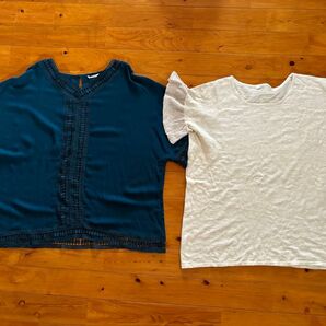 SPINKLE エメラルドグリーン プルオーバー pual ce ci ホワイトTシャツ セット売り