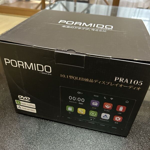 PORMIDO 10.1インチ2DINディスプレイカーオーディオPRA105