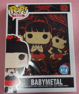  new goods unopened 22 BABYMETAL POP! TEES LIMITED EDITION UNISEX T-SHIRT 2015 FUNKO repeated . version abroad XL size baby metal bebimeta T-shirt 