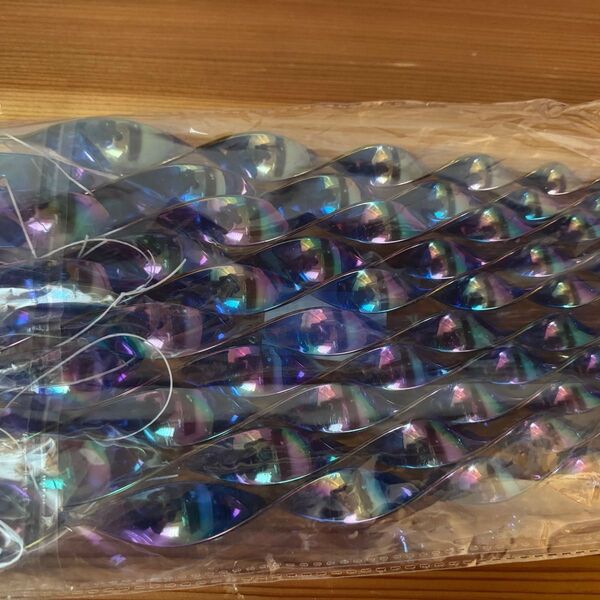 鳥よけ ブルー 10本セット クルクル キラキラ ベランダ鳥よけ 畑鳥よけ