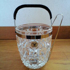 昭和レトロ MITAKA JAPAN ミタカ ジャパン アイスペール 氷入れ クリスタル ガラス  の画像1