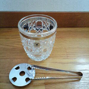 昭和レトロ MITAKA JAPAN ミタカ ジャパン アイスペール 氷入れ クリスタル ガラス  の画像3