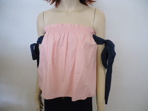 [KCM]Lily-6b* tag attaching new goods *[Lily Brown/ Lilly Brown ] ribbon attaching off shoulder tops size :F color : pink 