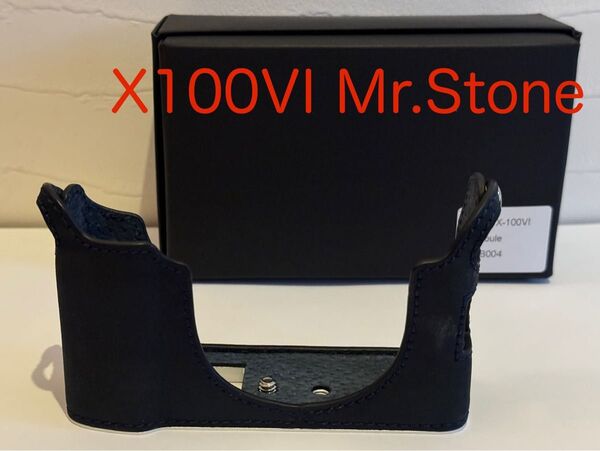 X100VI Mr. Stone ボディケース ダークブルー PTBB004 カメラケース レザーケース
