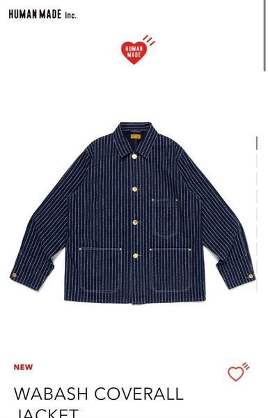 HUMAN MADE Wabash Coverall Jacket "Indigo" サイズL