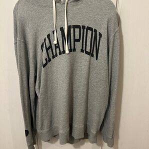 【コラボ品】チャンピオン Coen のダブルネーム スウェットパーカー サイズXL グレー 完売品 Champion コーエン