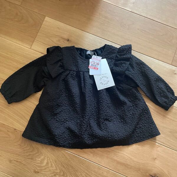 SEASON REASONS シーズンリーズン エンボスブラウス 90 しまむら ベビー服 女の子 子供服 チュニック 長袖