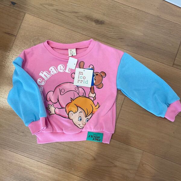 90 しまむら チマジロ ディズニー ピーターパン トレーナー ピンク ディズニー 女の子 トップス 長袖トレーナー