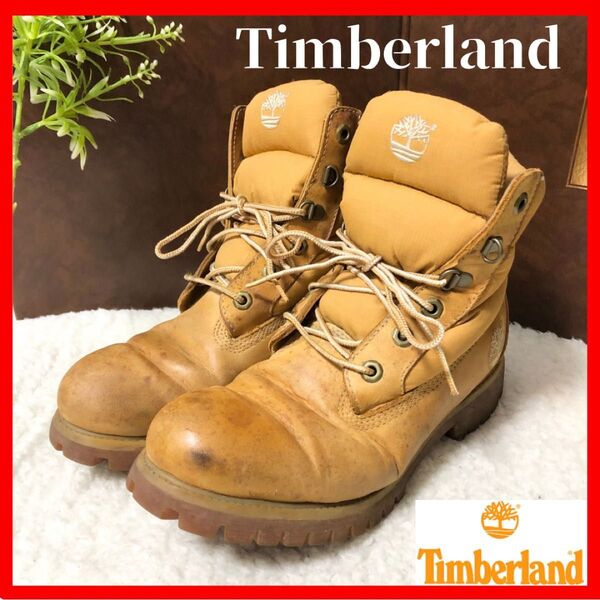 ☆激レア/90'Sヴィンテージ!【Timberland】ティンバーランド 650 ダウンブーツ 6インチ ブーツ イエローブーツ