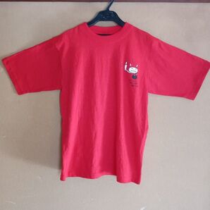 RAUND1 赤いTシャツ ウサギプリント