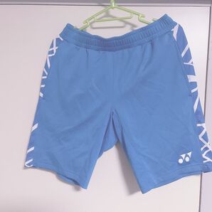 バドミントン YONEX ハーフパンツ 青 柄