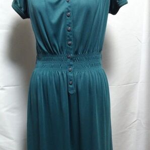 アンリミテッド Unlimited 半袖ボタン付き シャツワンピ Vネック サイズ2 ワンピース