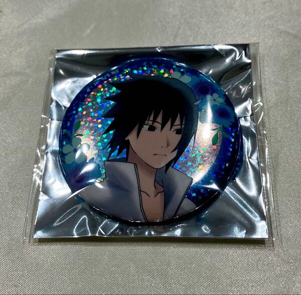 NARUTO 疾風伝 アニメイトカフェ グリッター 缶バッジ サスケ