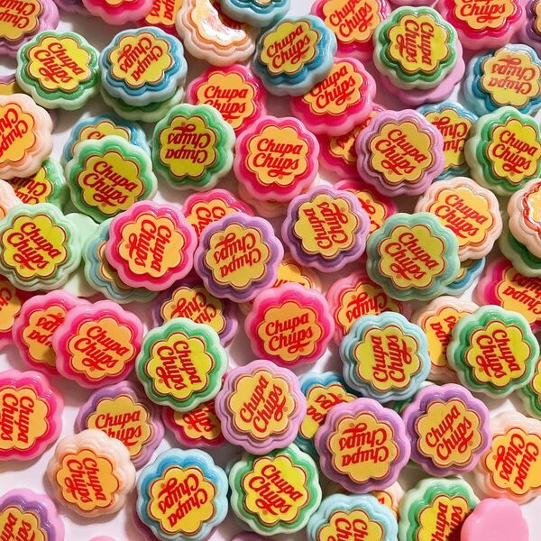 デコパーツ☆花型チュパチャプス20個 ¥500