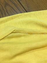 レア ビンテージ 70s adidas アディダス Tシャツ 黄色 レインボー トレフォイルロゴ ヴィンテージ vintage 古着 70年代_画像6