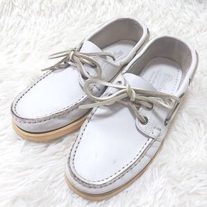 パラブーツ デッキシューズスリッポンレザーモカシン22.5cm