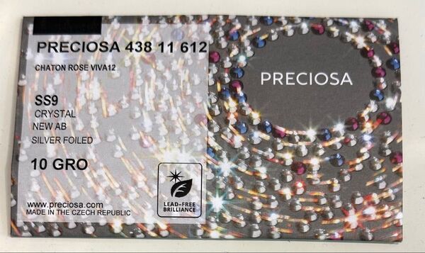 プレシオサSS9 クリスタルオーロラ(CRYAB) 底平 1440粒 未使用 未開封