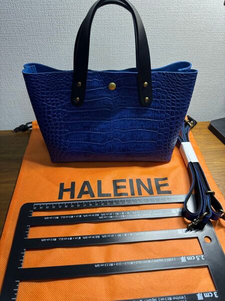アレンヌ HALEINE ミニトート バッグ アンティークブルー
