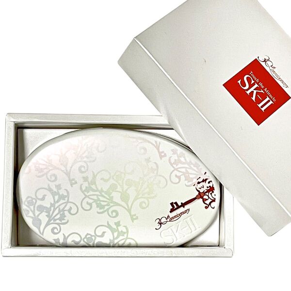 【未使用】 SK-II 30周年記念 パウダーファンデーション ケース ホワイト レインボー タッチザミラクル ケースのみ