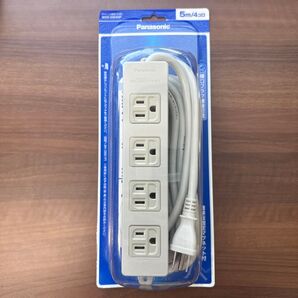 【未開封未使用品】OAタップ 接地15A形 4個口 5m パナソニック WCH2354HP (1-2012-02)