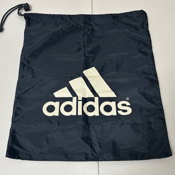 adidas アディダス 大巾着袋 縦 58㎝ 横 49.5㎝ 紺【大容量】【希少サイズ】