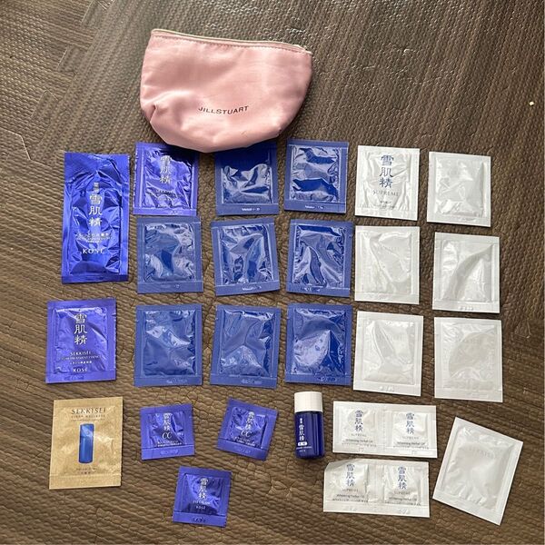 雪肌精 サンプルセット 試供品 KOSE ポーチ付き まとめ売り JILL STUART