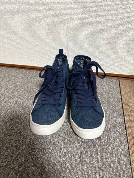 grace garden ハイカットスニーカー シークレットスニーカー 22.5cm