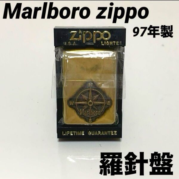 Marlboro zippo マルボロジッポ コンパス 羅針盤 97年製