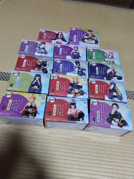 新品未開封 セガ プレミアムちょこのせフィギュア 鬼滅の刃 14種セット 竈門炭治郎 伊黒 富岡義勇 宇髄 無一郎 hiro