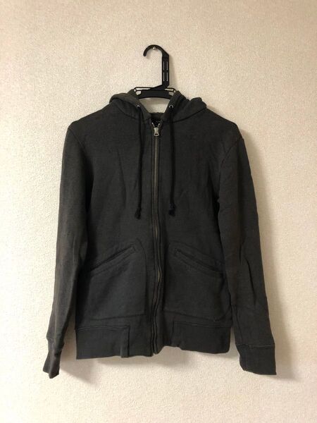 RUDE GALLARY ジップアップパーカー チャコールグレー Sサイズ