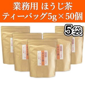業務用 ほうじ茶ティーバッグ 5gx50個 5袋 焙煎 焙じ茶 ティーパック