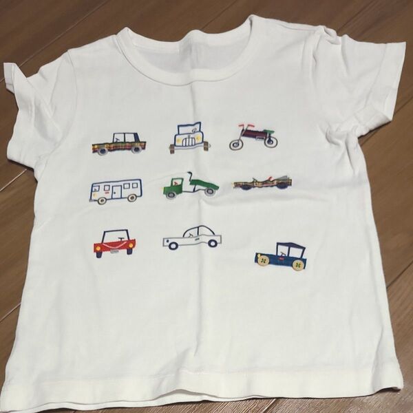 familiar ファミリア 半袖Tシャツ キッズ 車 刺繍 110cm