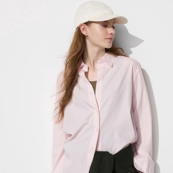 【新品】UNIQLO ユニクロ コットンシャツ 綿100%