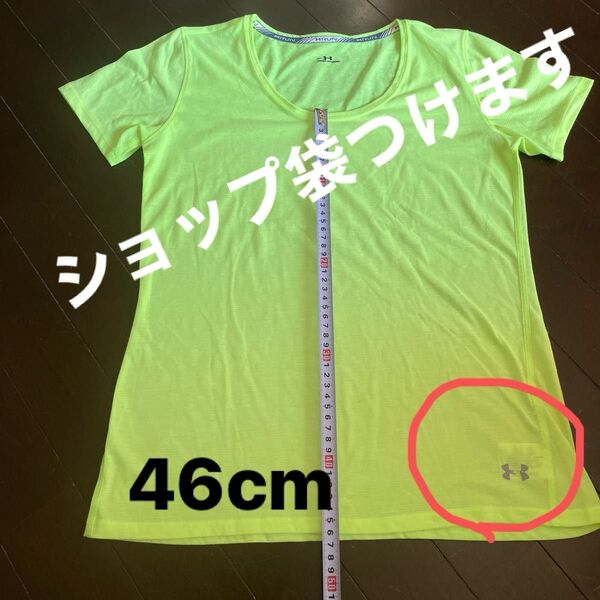今週迄価格!usedアンダーアーマーTシャツ レディースM ショップ袋付けます