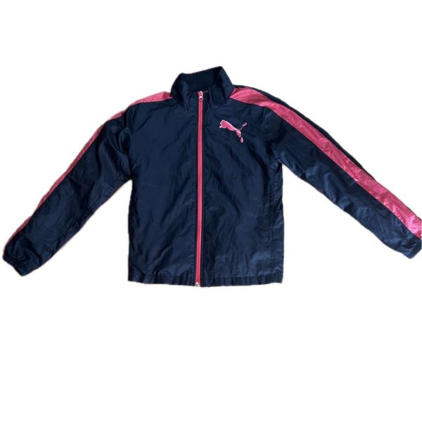 PUMA ウインドブレーカー ピンクライン入り150