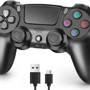 ps4コントローラー 2025年革新版アップデート ゲーム ブラック ワイヤレスコントローラー
