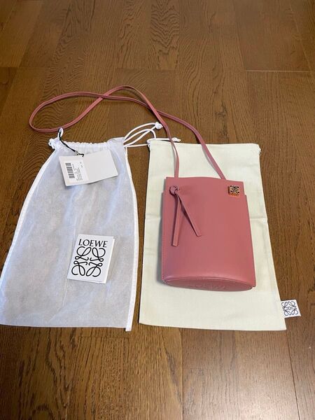 LOEWE ロエベ ダイスポケット 桜色 ピンク ショルダーバッグ