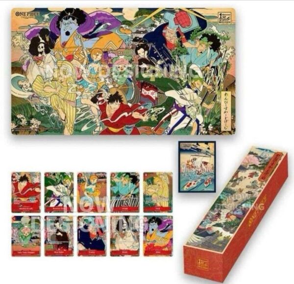 (新品・未開封)英語版 ワンピースカード 1st Anniversary 浮世絵セット