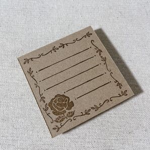 薔薇 メモスタンプ(消しゴムはんこ)