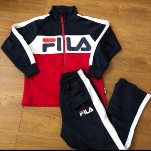 FILA ジャージ 上下セット レッド×ネイビー