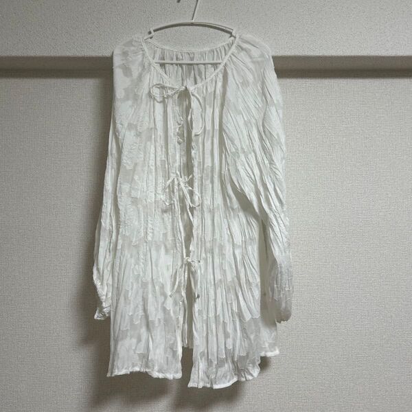 長袖 シャツ 白 ホワイト レディース XL 春夏
